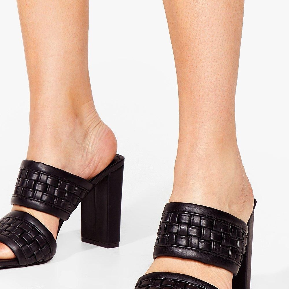 Nasty Gal woven heels